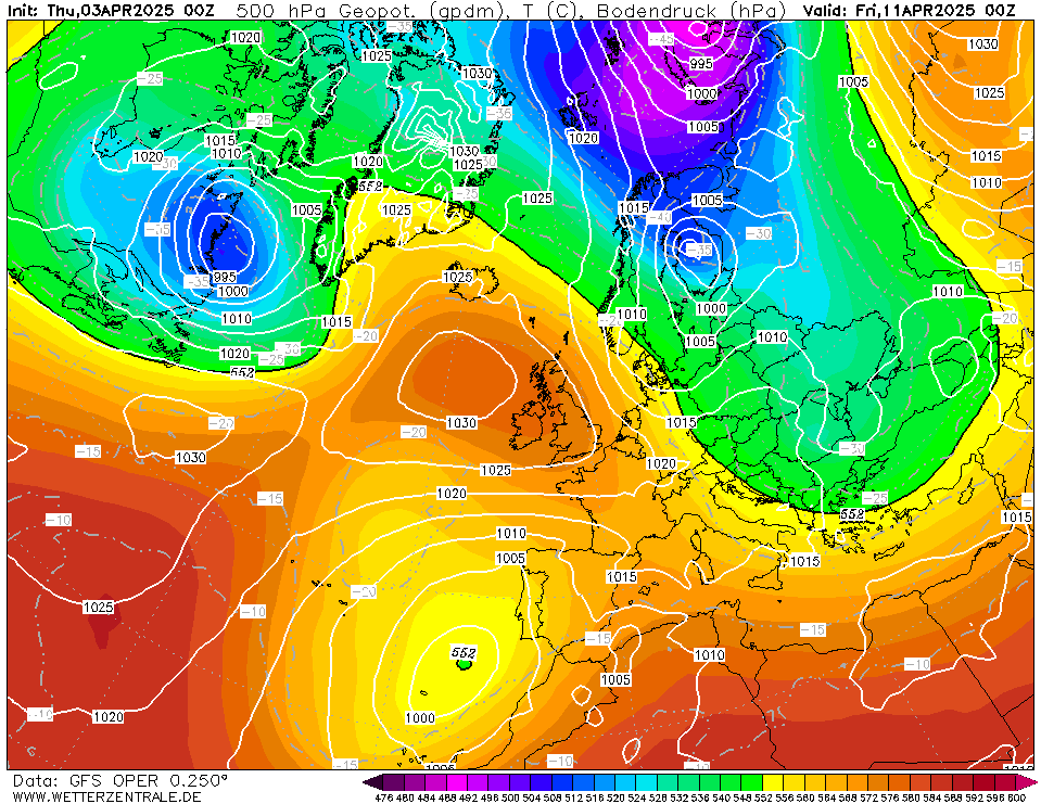 192 hour forecast for Europe