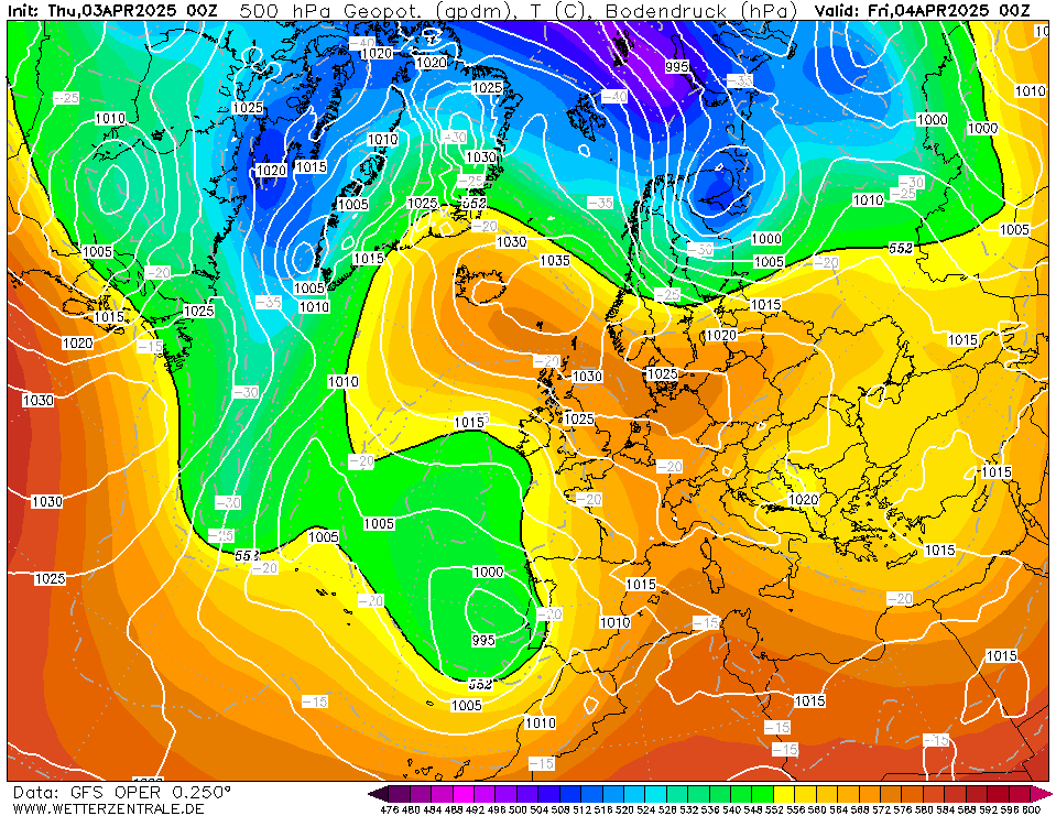 24 hour forecast for Europe