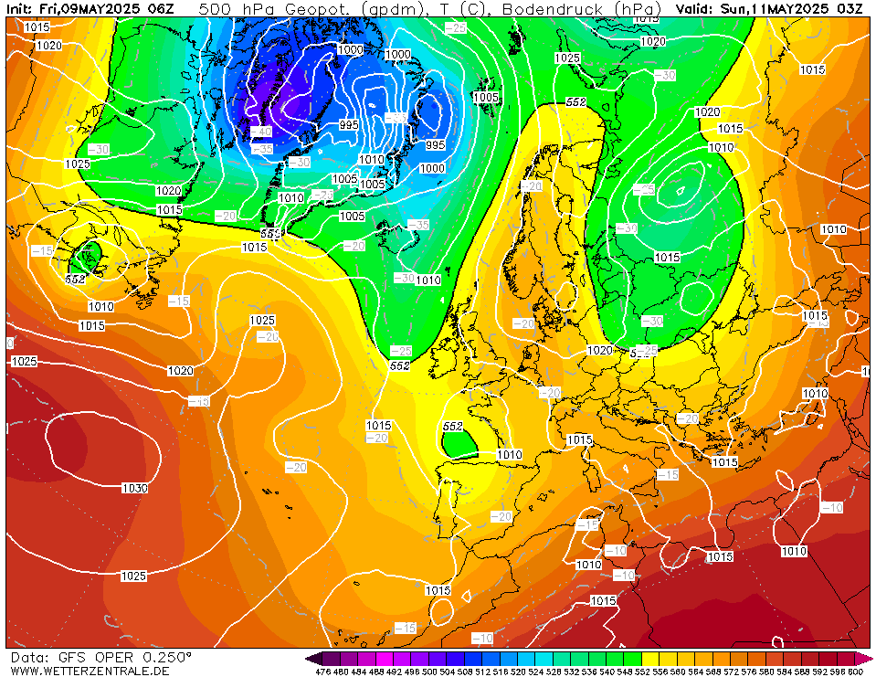 Mapas isobaras wetterzentrale 45h