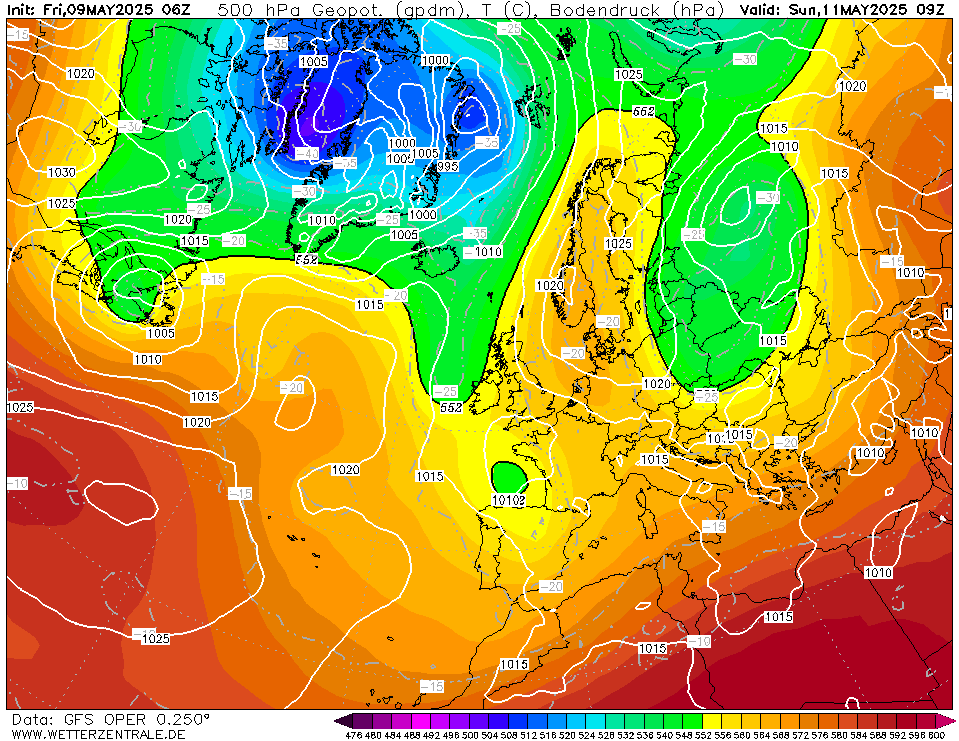 Mapas isobaras wetterzentrale 51h