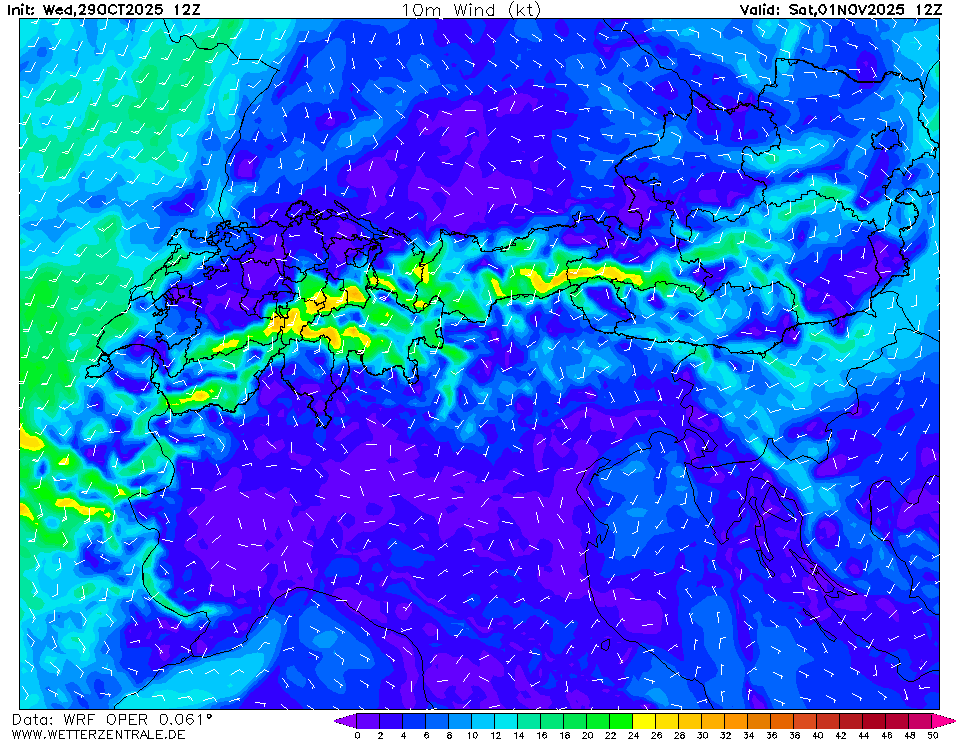 windprognose schweiz übermorgen 12:00 mez (c) www.wetterzentrale.de