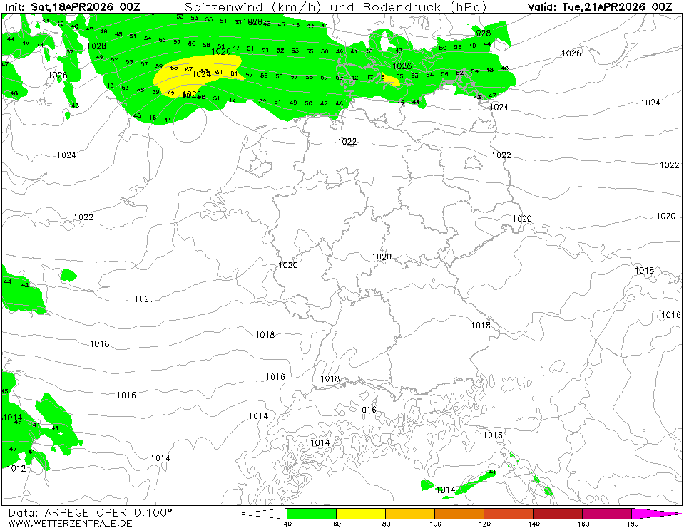 Předpověď větru.