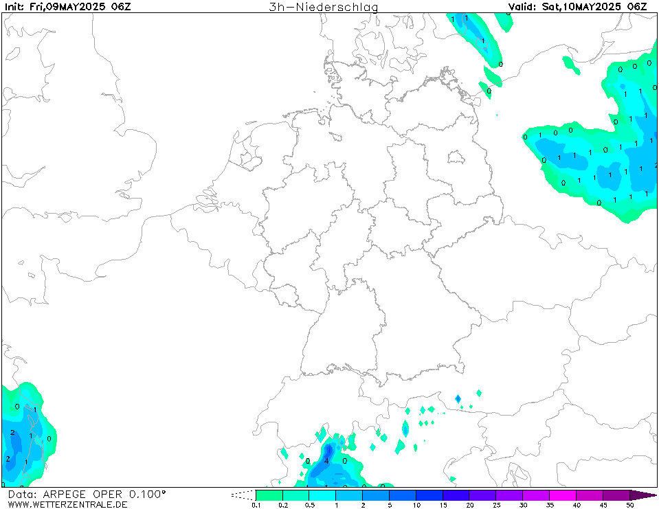 ARPEGE Neerslag