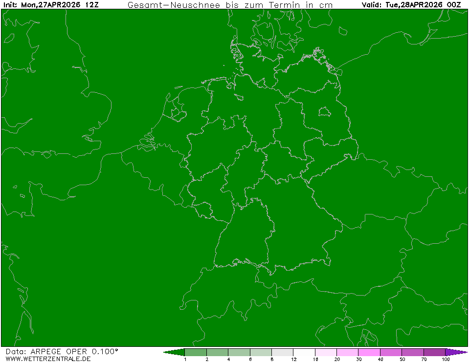 Předpověď srážek.