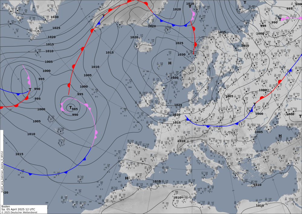 Wetterkarte Europa