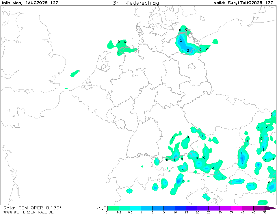 Wetterzentrale Top Karten GEM - GEMOPME12 144 4