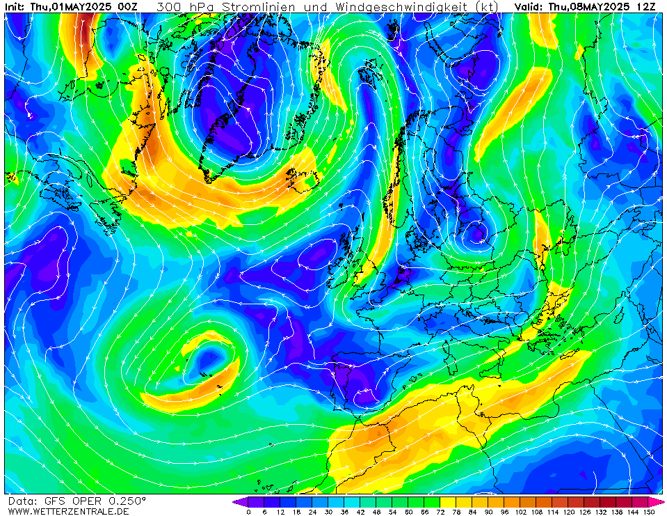 wetterzentrale mapa isobaras 180 horas