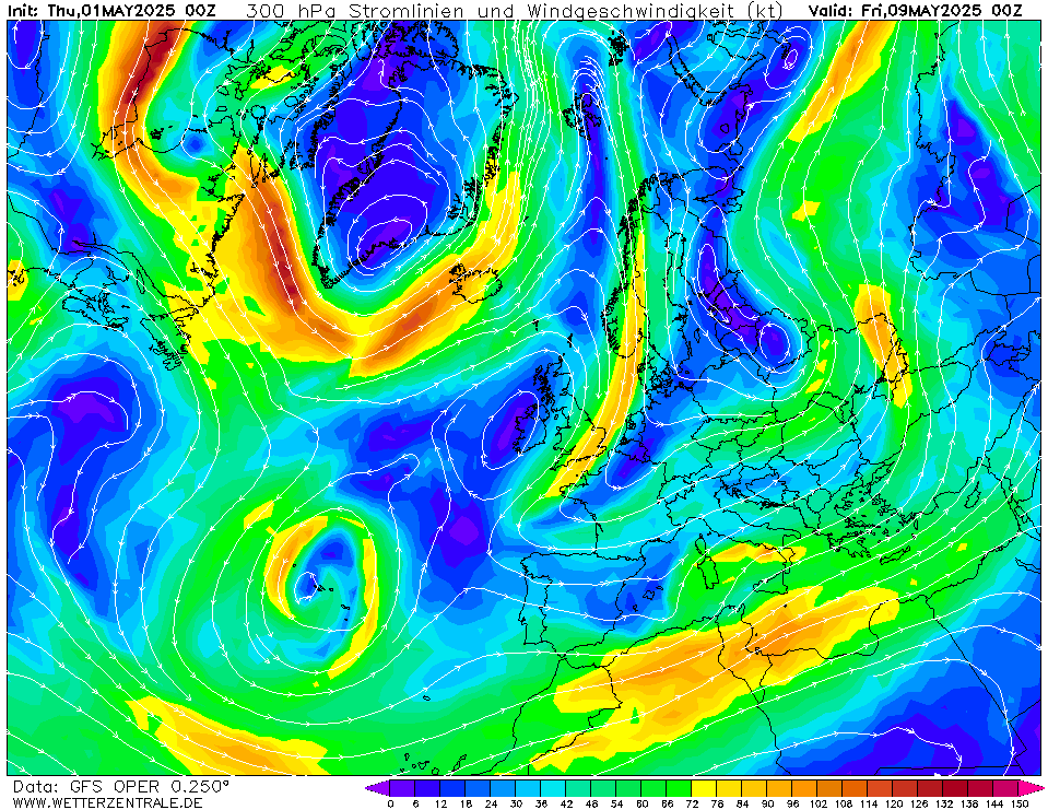 wetterzentrale mapa isobaras 192 horas