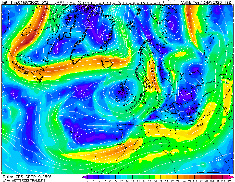 wetterzentrale mapa isobaras 300 horas