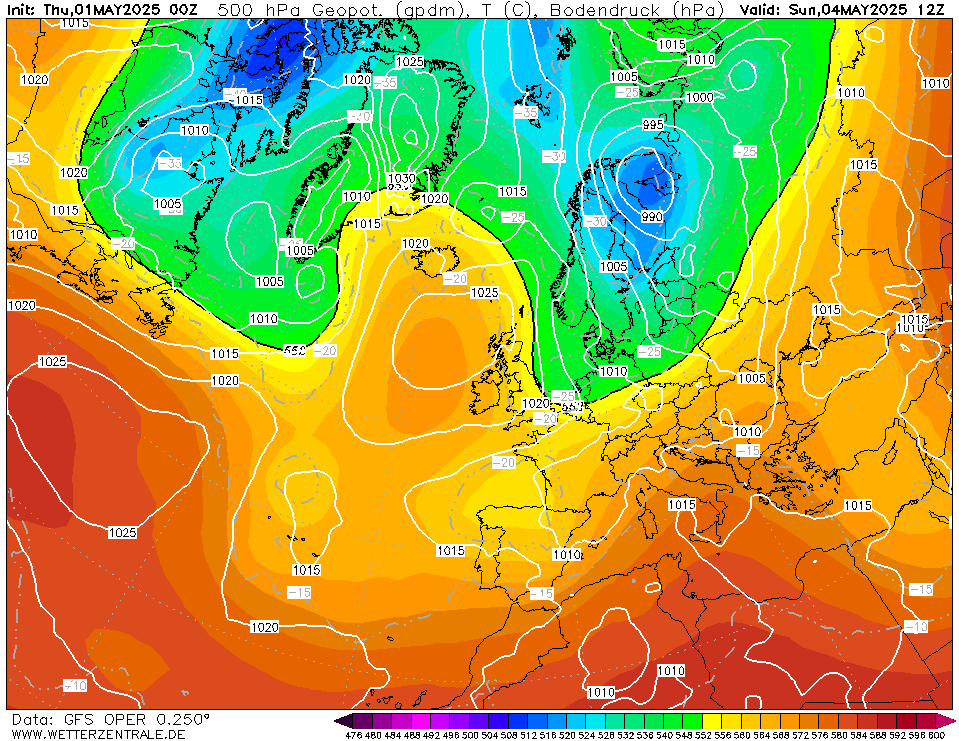 wetterzentrale mapa isobaras 84 horas