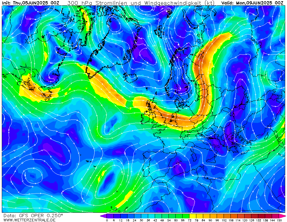 wetterzentrale mapa isobaras 96 horas