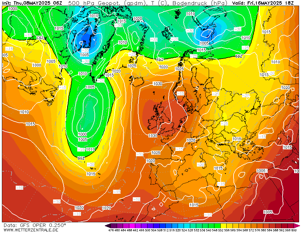 204 hour forecast for Europe