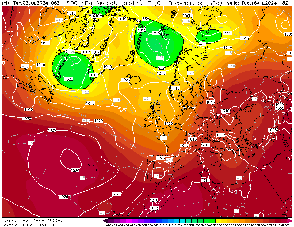 348 hour forecast for Europe