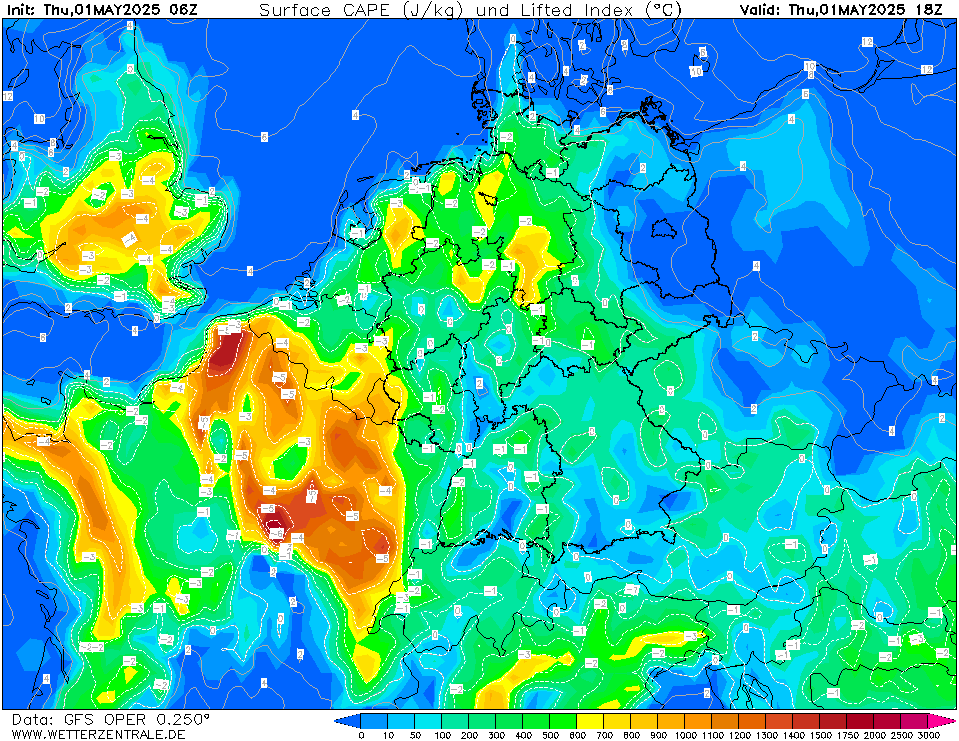 GFS CAPE