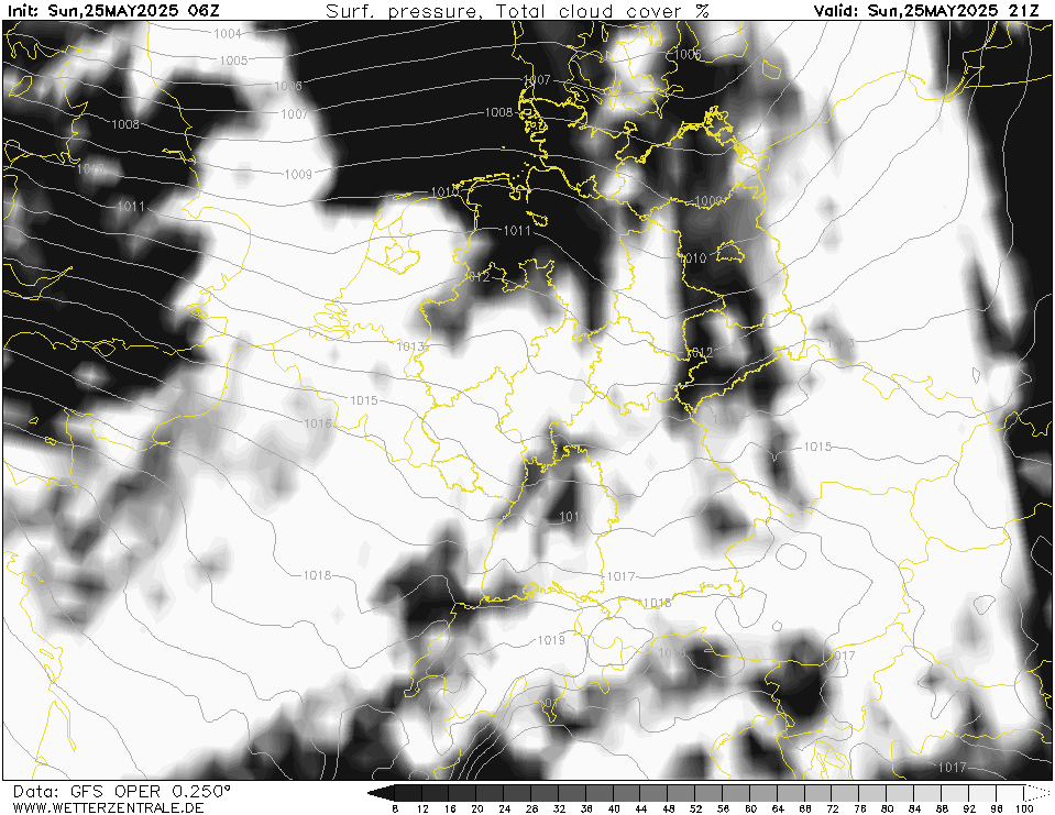 GFS Bewolking