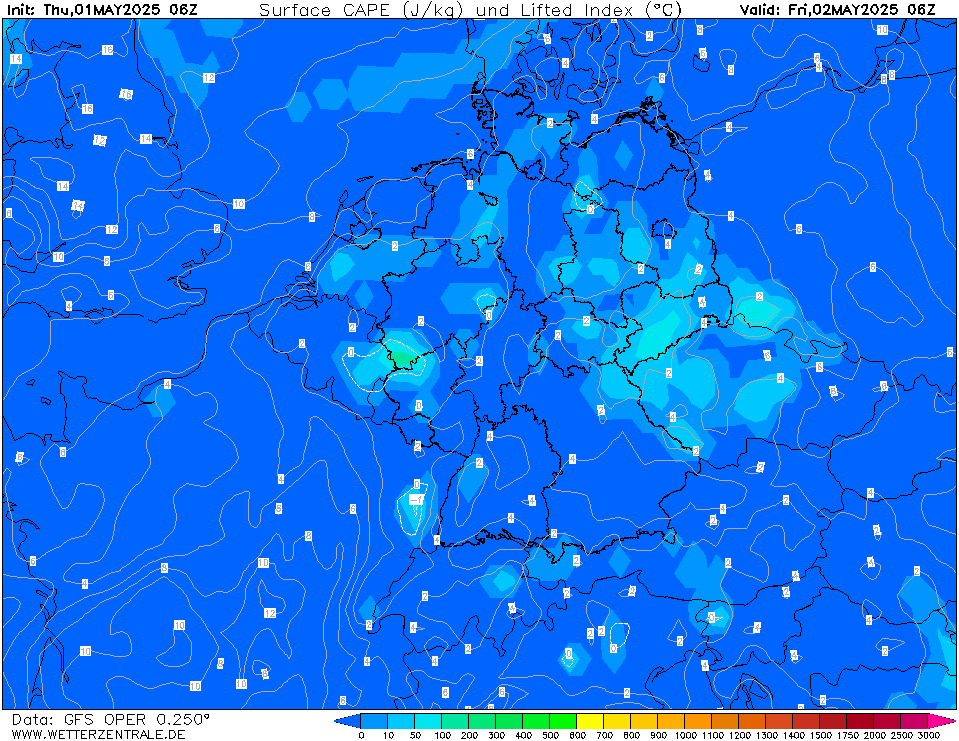 GFS CAPE