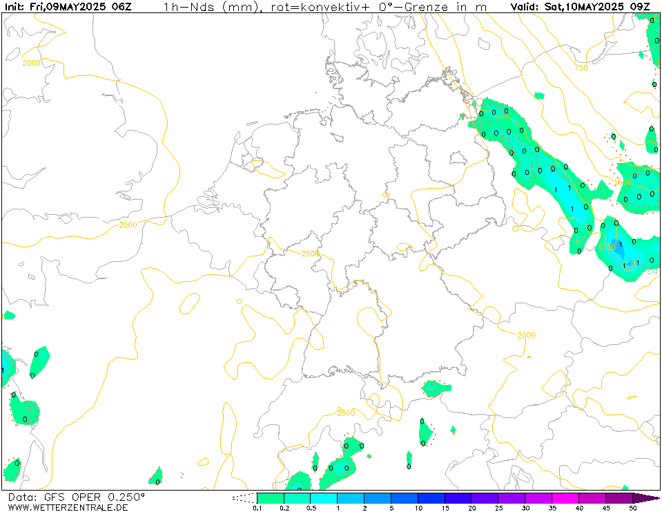 GFS Neerslag