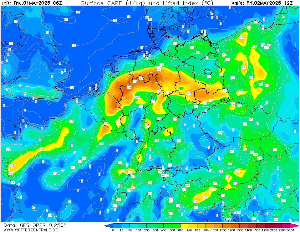 GFS CAPE