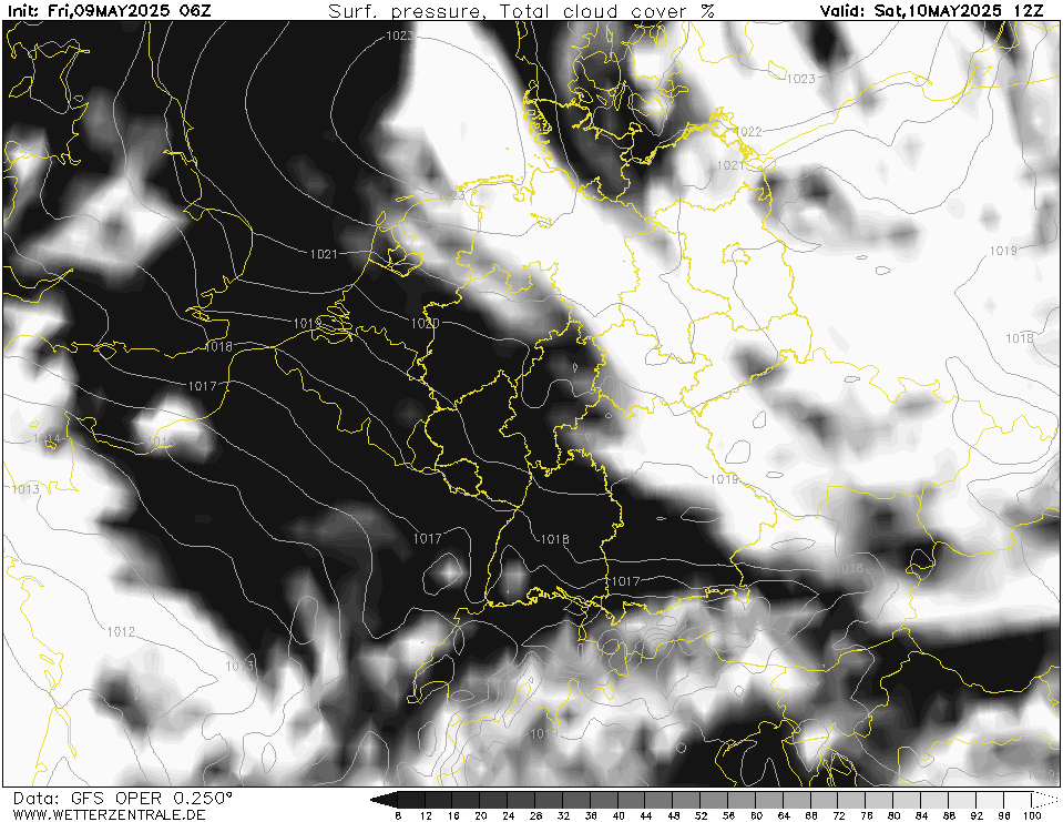 GFS Bewolking