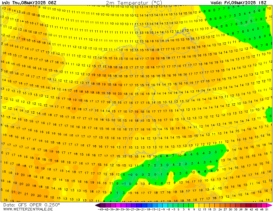 GFS Temperatuur