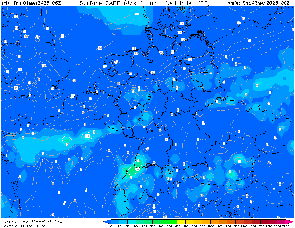 GFS CAPE