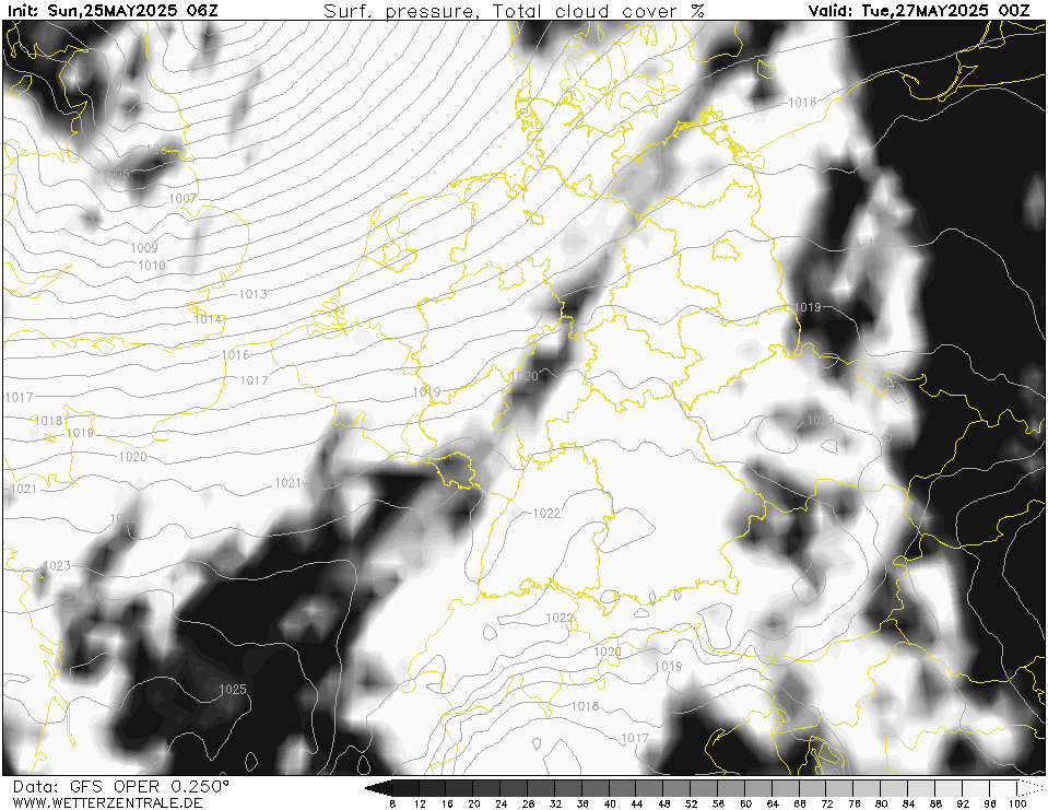 GFS Bewolking