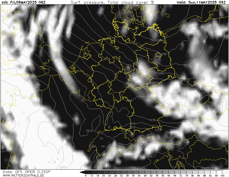 GFS Bewolking