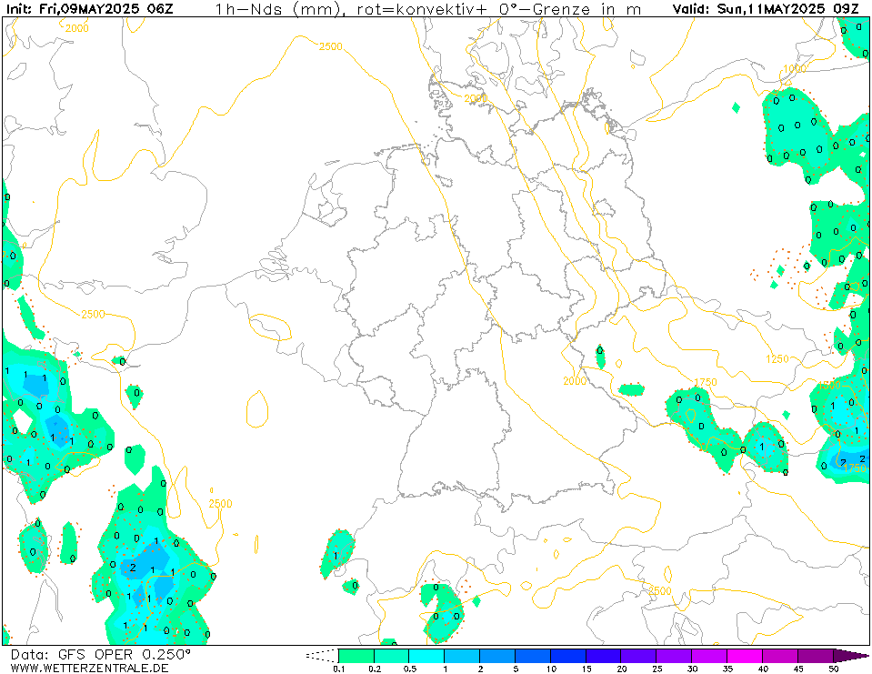 GFS Neerslag