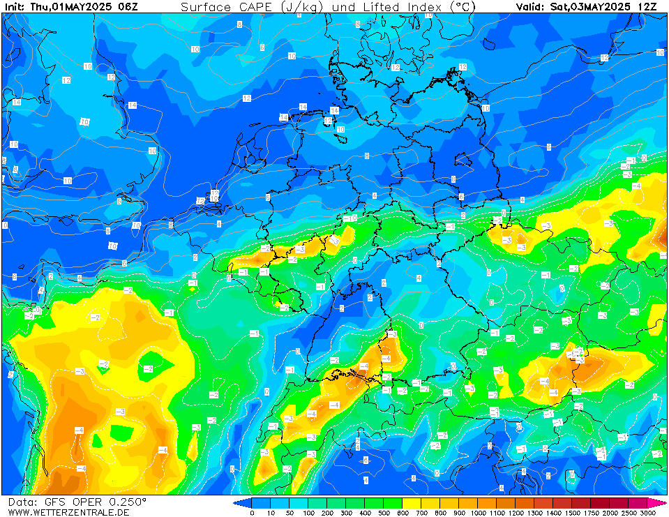 GFS CAPE