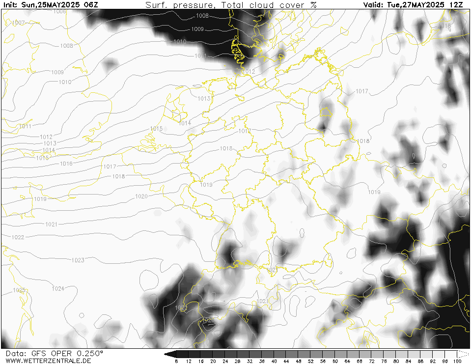 GFS Bewolking