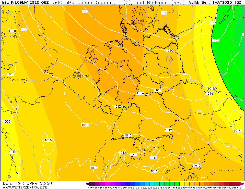 GFS Temperatuur - 500 hPA