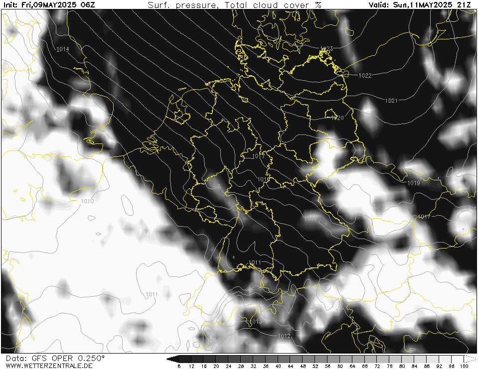 GFS Bewolking