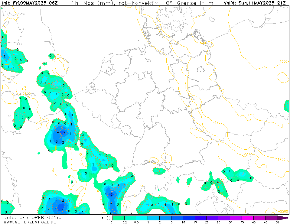 GFS Neerslag