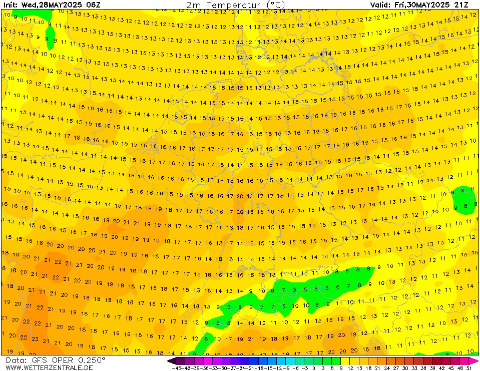 GFS Temperatuur