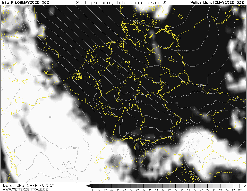GFS Bewolking