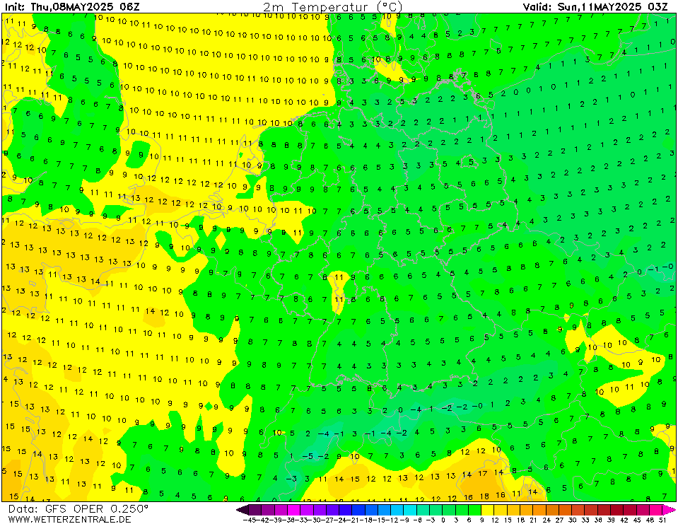 GFS Temperatuur