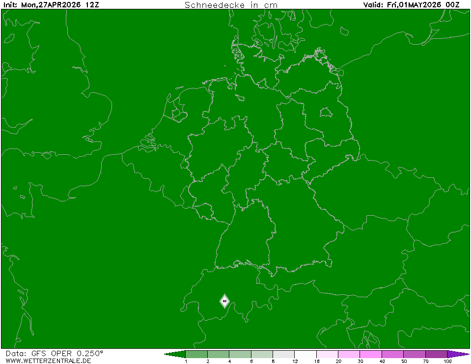 Předpověď srážek.