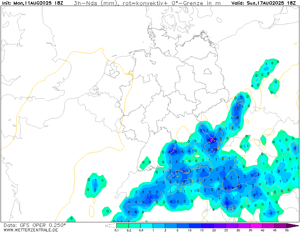 Wetterzentrale Top Karten GFS - GFSOPME18 144 4