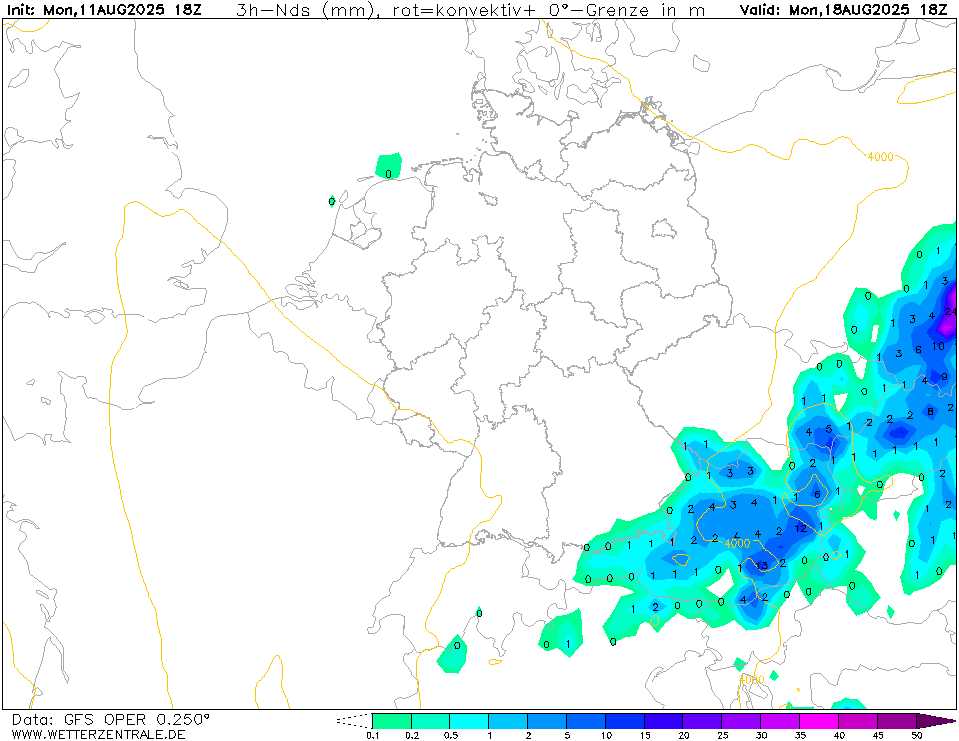 Wetterzentrale Top Karten GFS - GFSOPME18 168 4