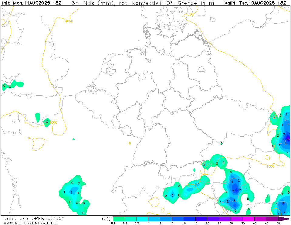 Wetterzentrale Top Karten GFS - GFSOPME18 192 4