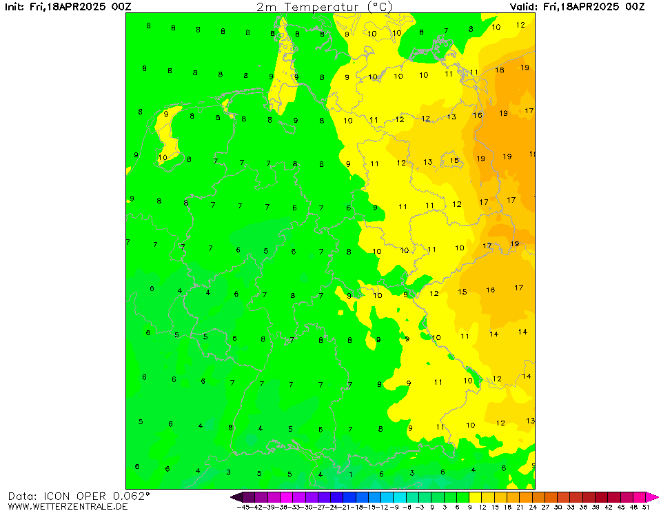 Wettervorhersage Temperatur