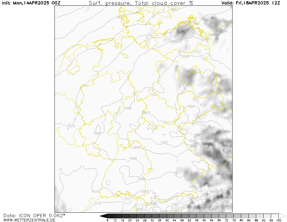 Wettervorhersage Bewölkung