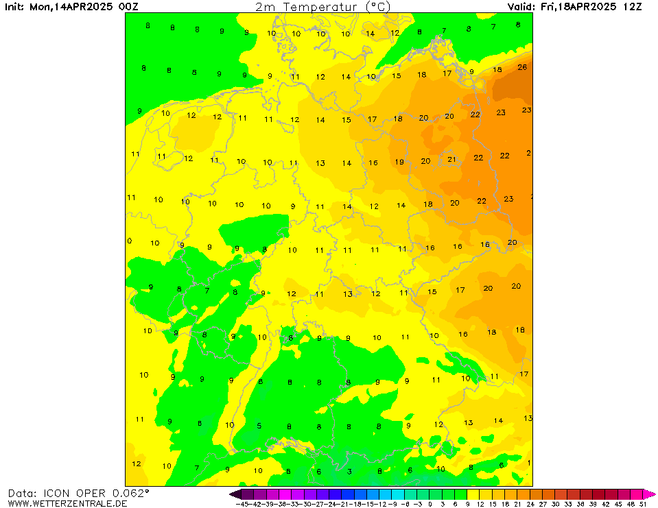 Wettervorhersage Temperatur