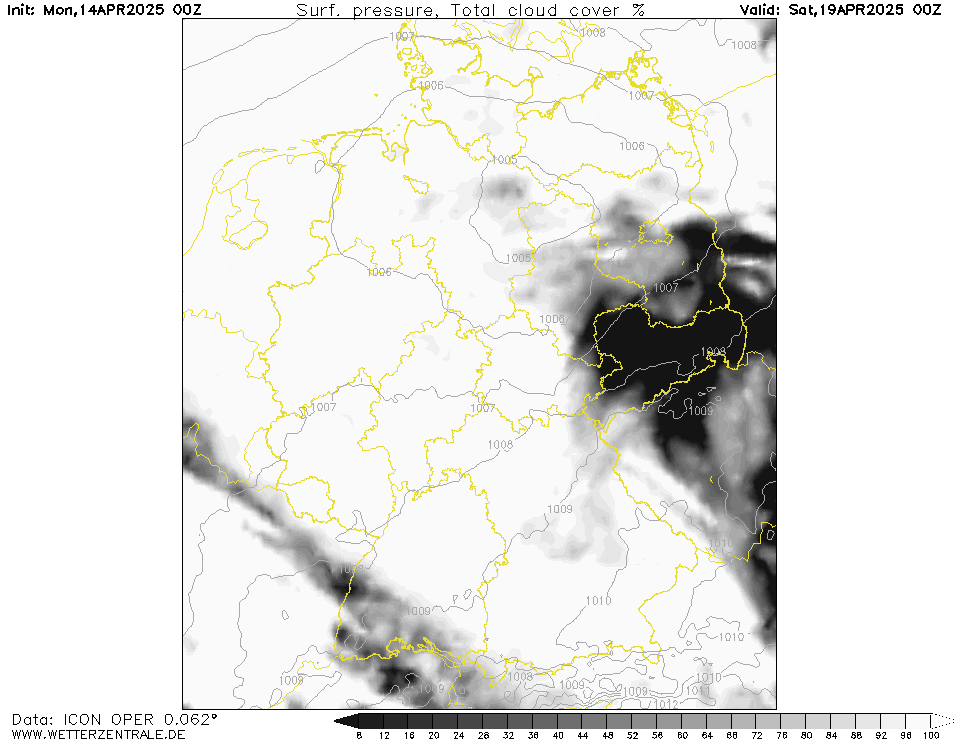 Wettervorhersage Bewölkung