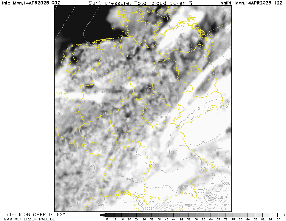 Wettervorhersage Bewölkung