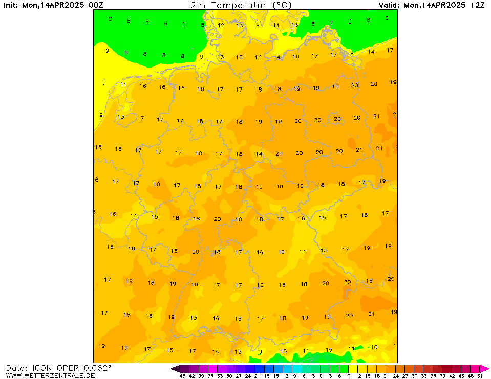 Wettervorhersage Temperatur