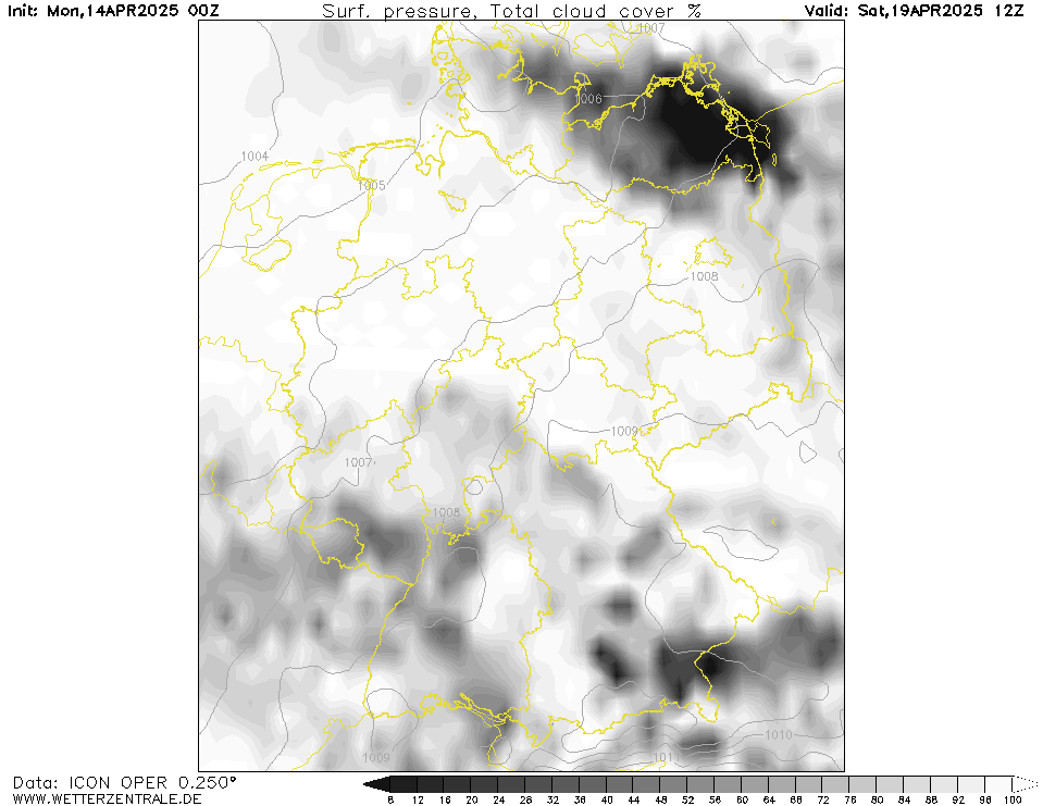 Wettervorhersage Bewölkung