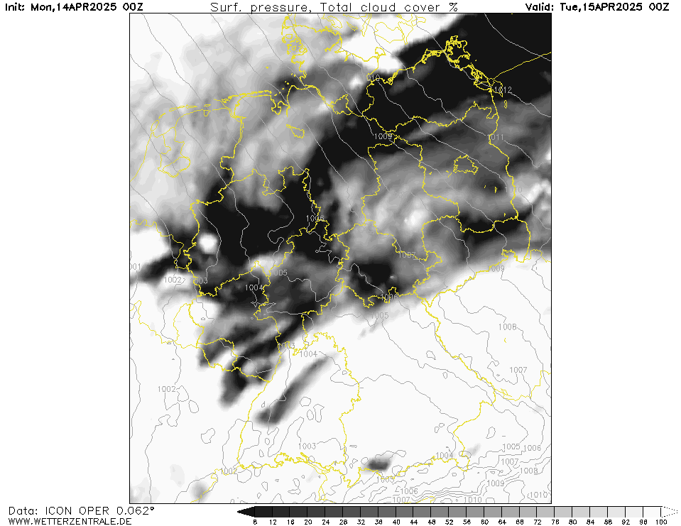 Wettervorhersage Bewölkung