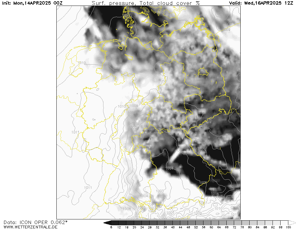 Wettervorhersage Bewölkung