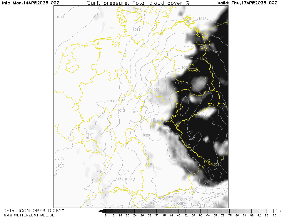 Wettervorhersage Bewölkung